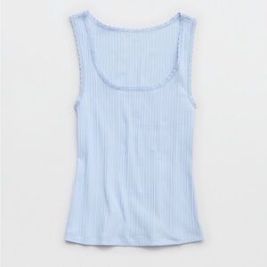 Aerie Ribbed Scoop Neck Tank